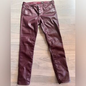 AG legging ankle pants coated effect